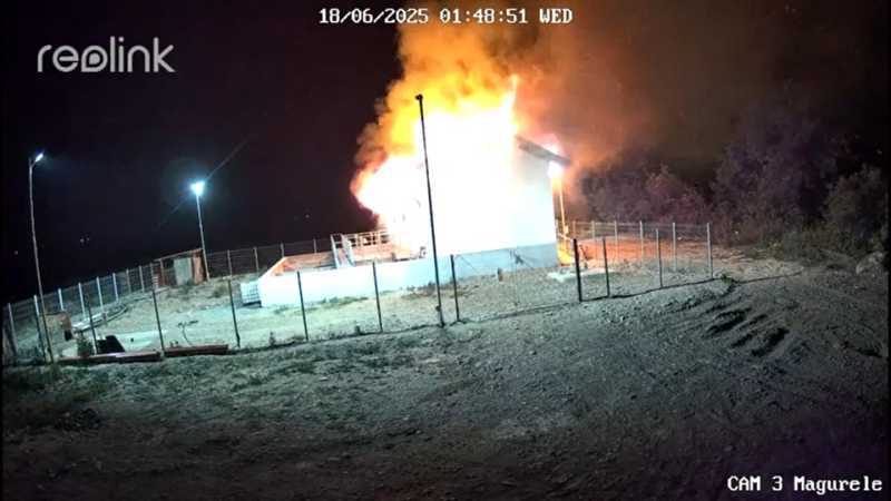 Incendiu provocat la o stație de epurare de către un bărbat cu probleme psihice