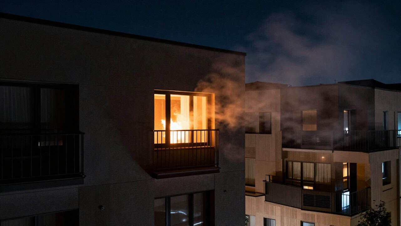 Explozie urmată de incendiu, într-un apartament din Ploiești; un bărbat a suferit arsuri