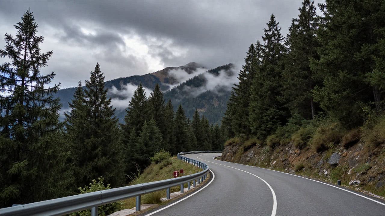 Urs pe DN 1, la Azuga