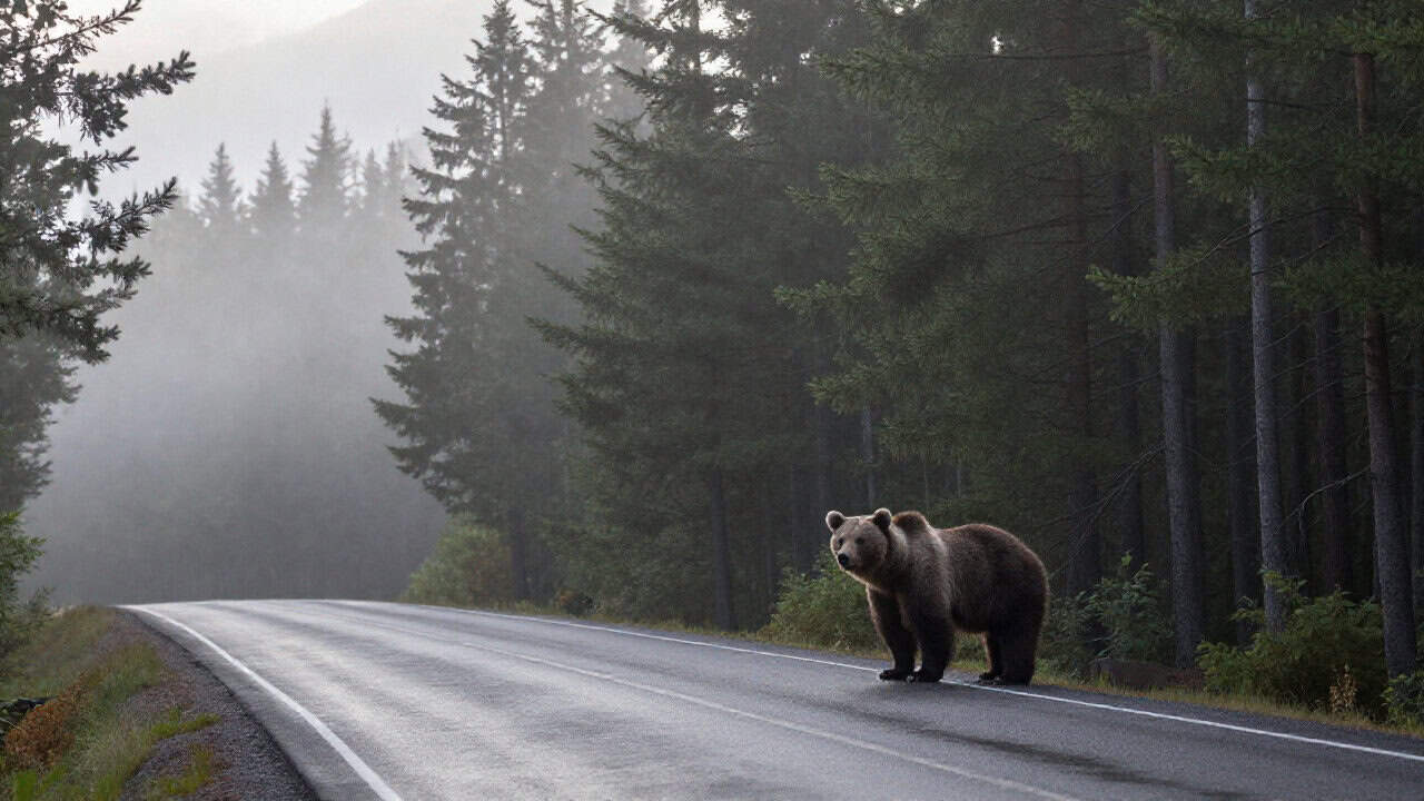 Urs pe o stradă din Sinaia; a fost emis mesaj RO-ALERT
