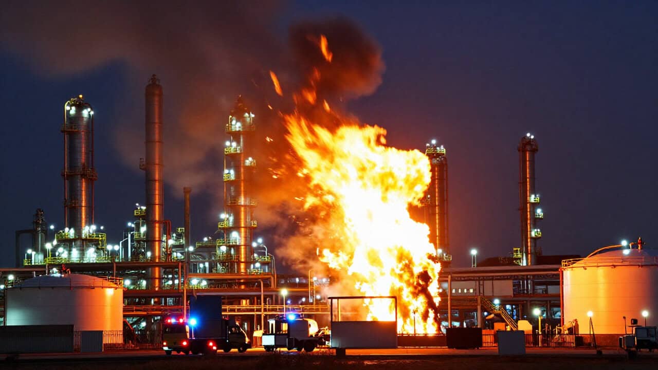 Explozie la rafinăria Lukoil; un bărbat a fost rănit