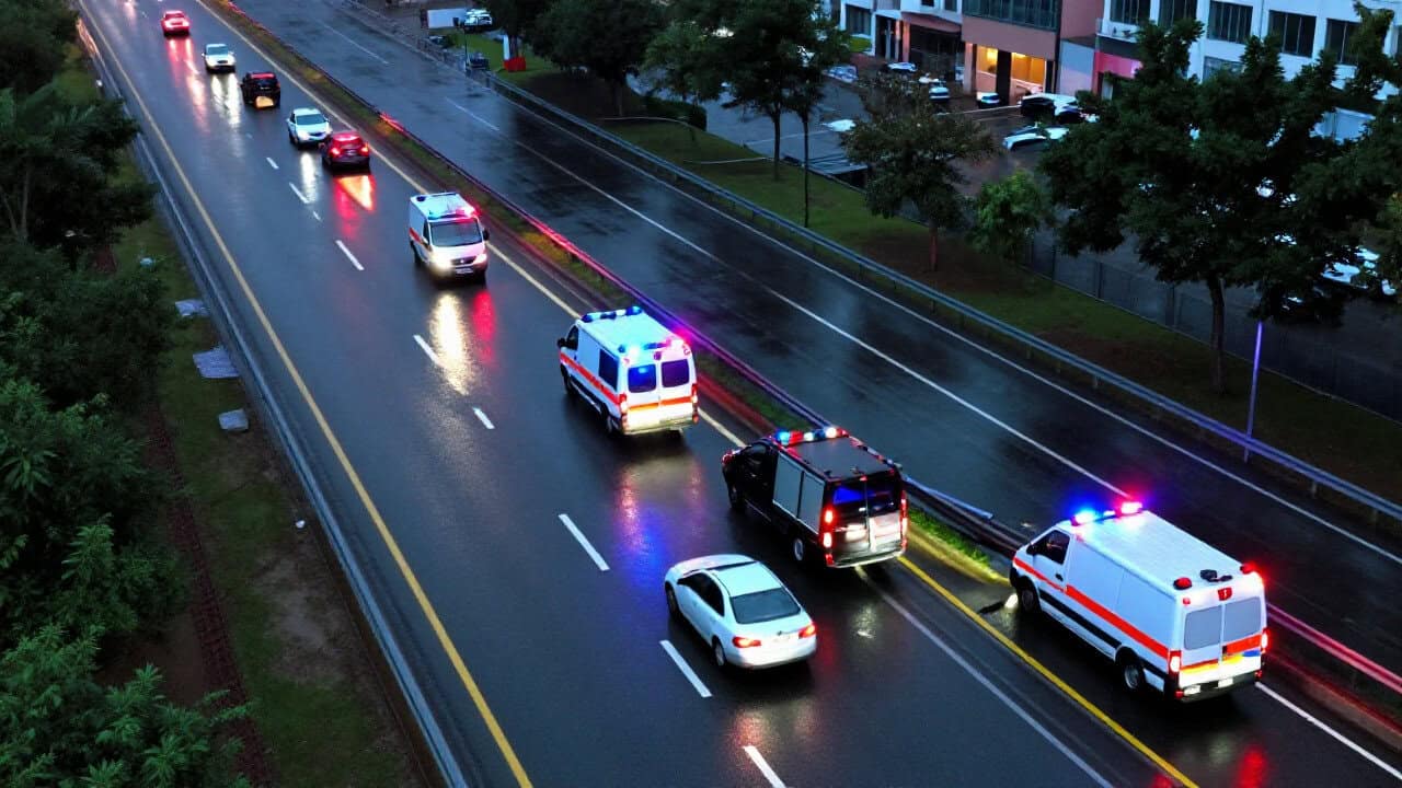 Nouă persoane au fost duse la spital după accidentul de pe Centura de Vest a Ploieștiului