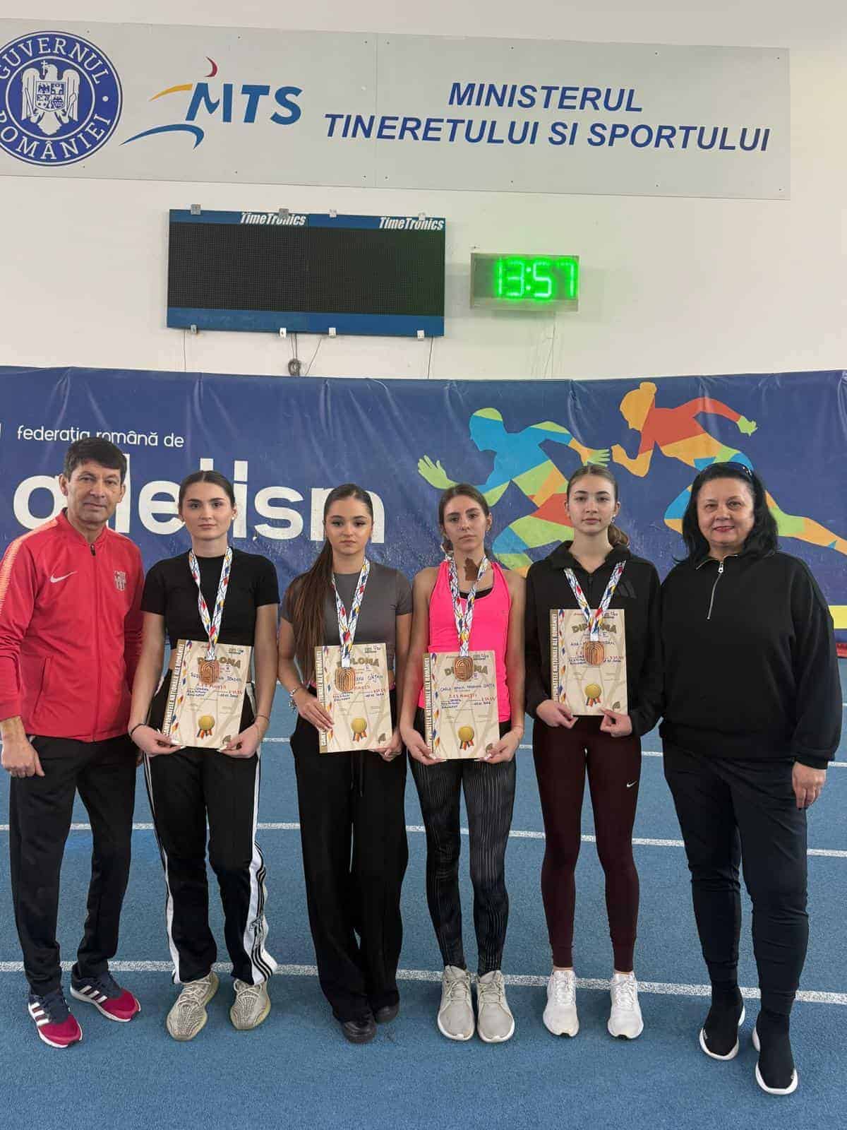 O nouă clasare pe podium ale atletelor de la CSS Ploiești