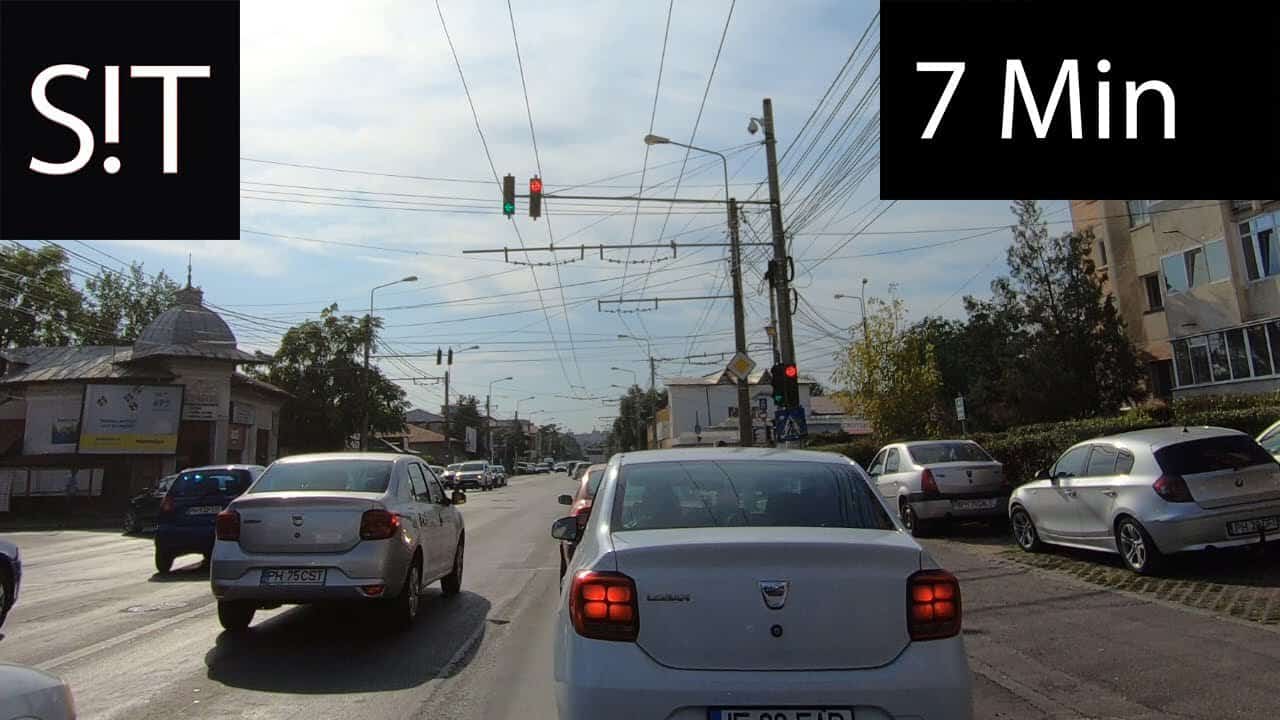 In Trafic Ploiesti Judetul Prahova Catre Iesire Spre Tragoviste