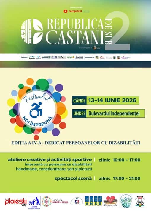 Casa de Cultură Ion Luca Caragiale Ploiești: FESTIVALUL „NOI ÎMPREUNĂ” -13-14 IUNIE 2026