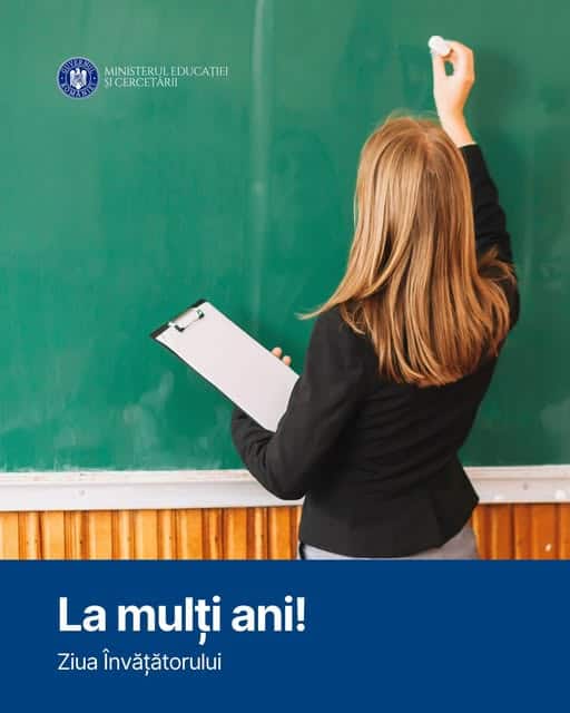 Ministerul Educației: La mulți ani, de Ziua Învățătorului!
