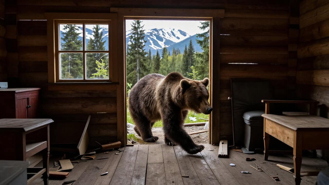 Ursoaica filmată într-o casă din Bușteni a fost împușcată