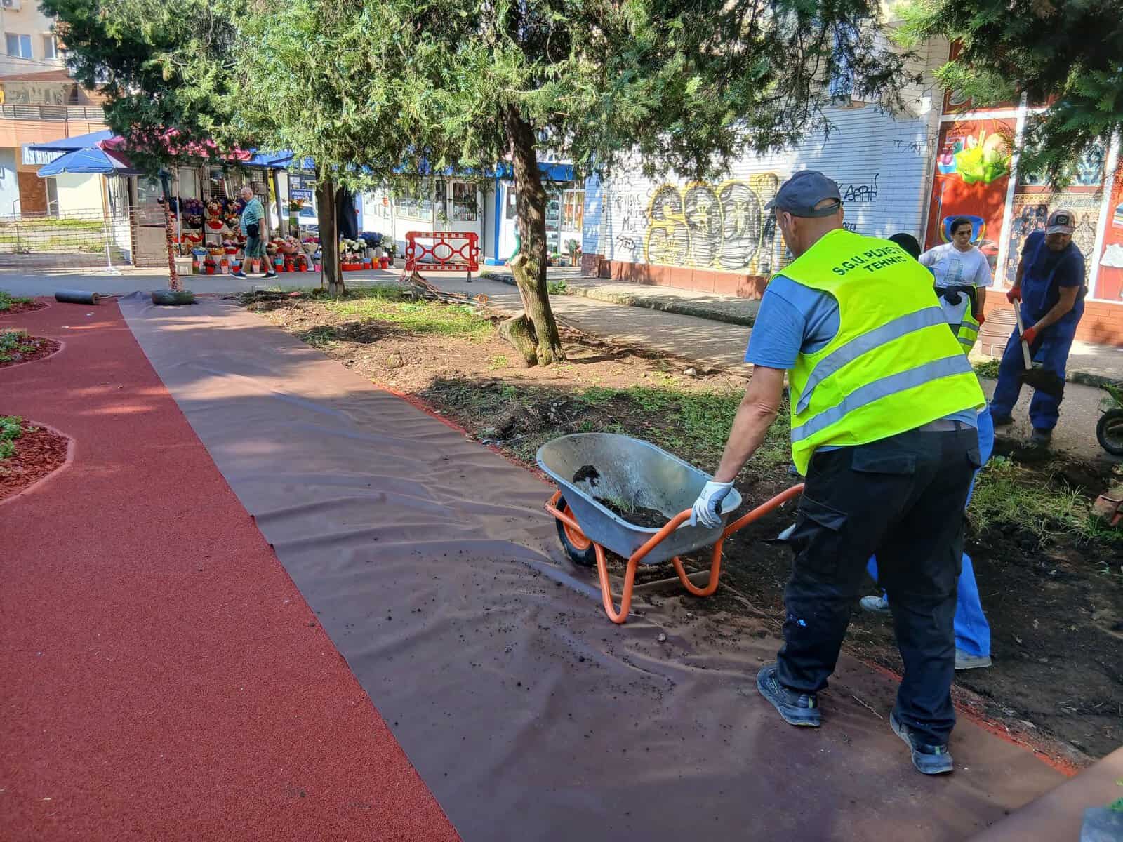 SGU Ploiești: Lucrări în desfășurare în Parcul Modern