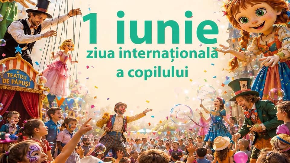 Teatrul Toma Caragiu: Astăzi, 1 iunie, sărbătorim inocența și lumina copilăriei, ne bucurăm de zâmbete sincere, jocuri și vise colorate