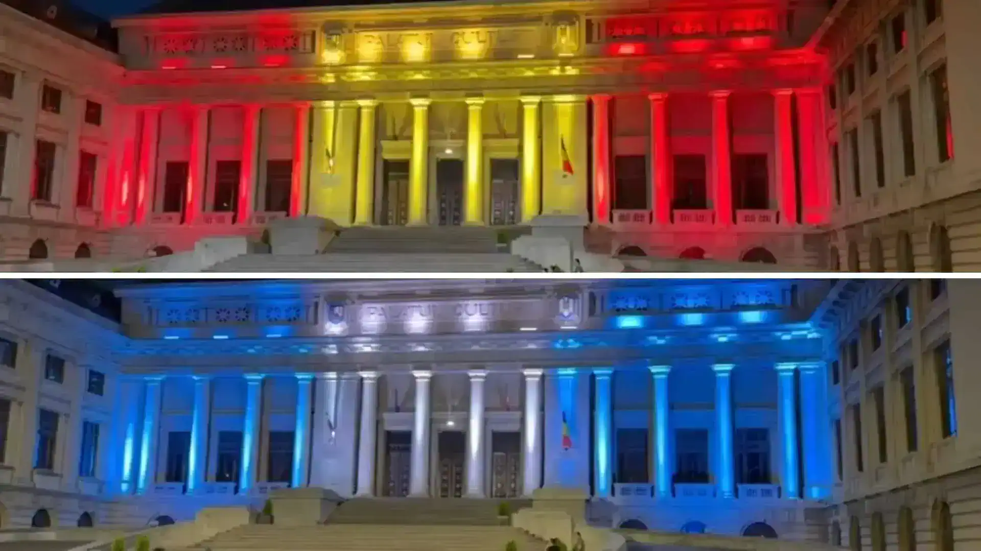 Cum va arăta Palatul Culturii în seara marii finale dintre Argentina și Spania? Vezi aici primele imagini!