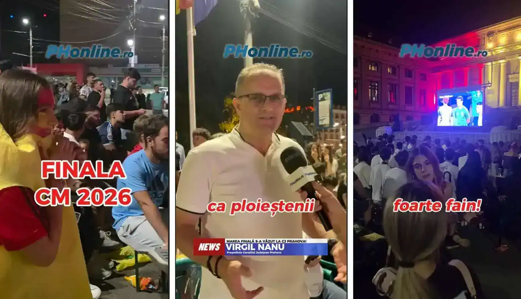 VIDEO: O seară de poveste. Finala CM 2026 s-a văzut la Consiliul Județean. Președintele Virgil Nanu, alături de ploieșteni