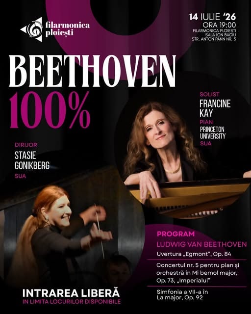 Filarmonica Paul Constantinescu Ploiești: 100% Beethoven. 100% emoție