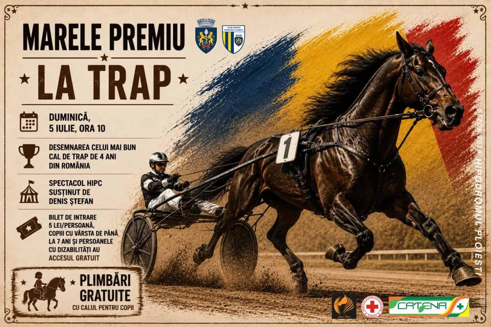 Hipodromul Ploieşti găzduieşte, duminică, Marele Premiu la Trap!