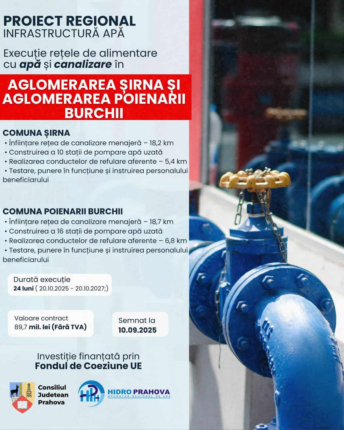 Președintele CJ Virgil Nanu: Infrastructură pentru normalitate – Șirna și Poienarii Burchii