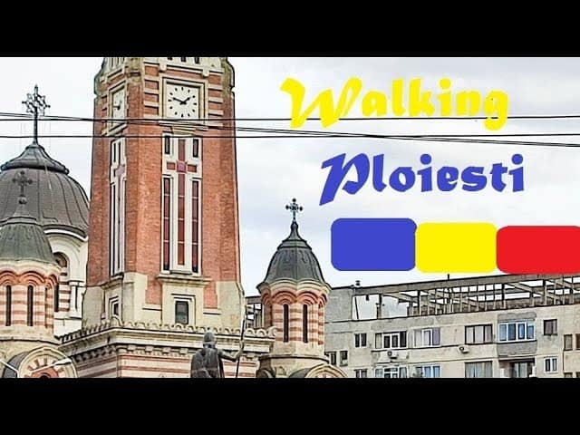 Walking Ploiesti (Ro)- Binatural City sound 4K (Windy day) #Ploiesti