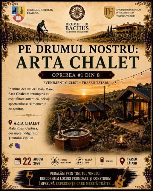 Ținutul Vinului : Pe 22 august, pedalăm, descoperim și ne bucurăm împreună de Drumul lui Bachus