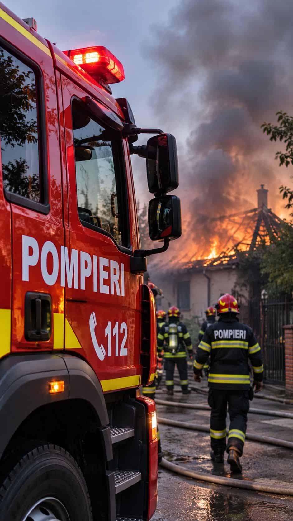 Incendiu puternic în Filipeștii de Târg. O persoană a suferit arsuri