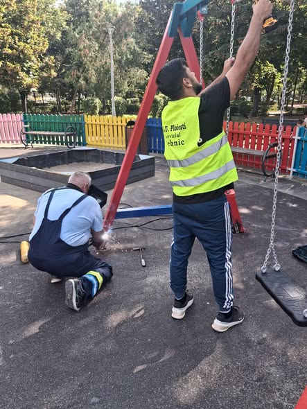 Lucrări desfășurate astăzi de colegii noștri din cadrul Serviciului Tehnic, pe domeniul public al municipiului